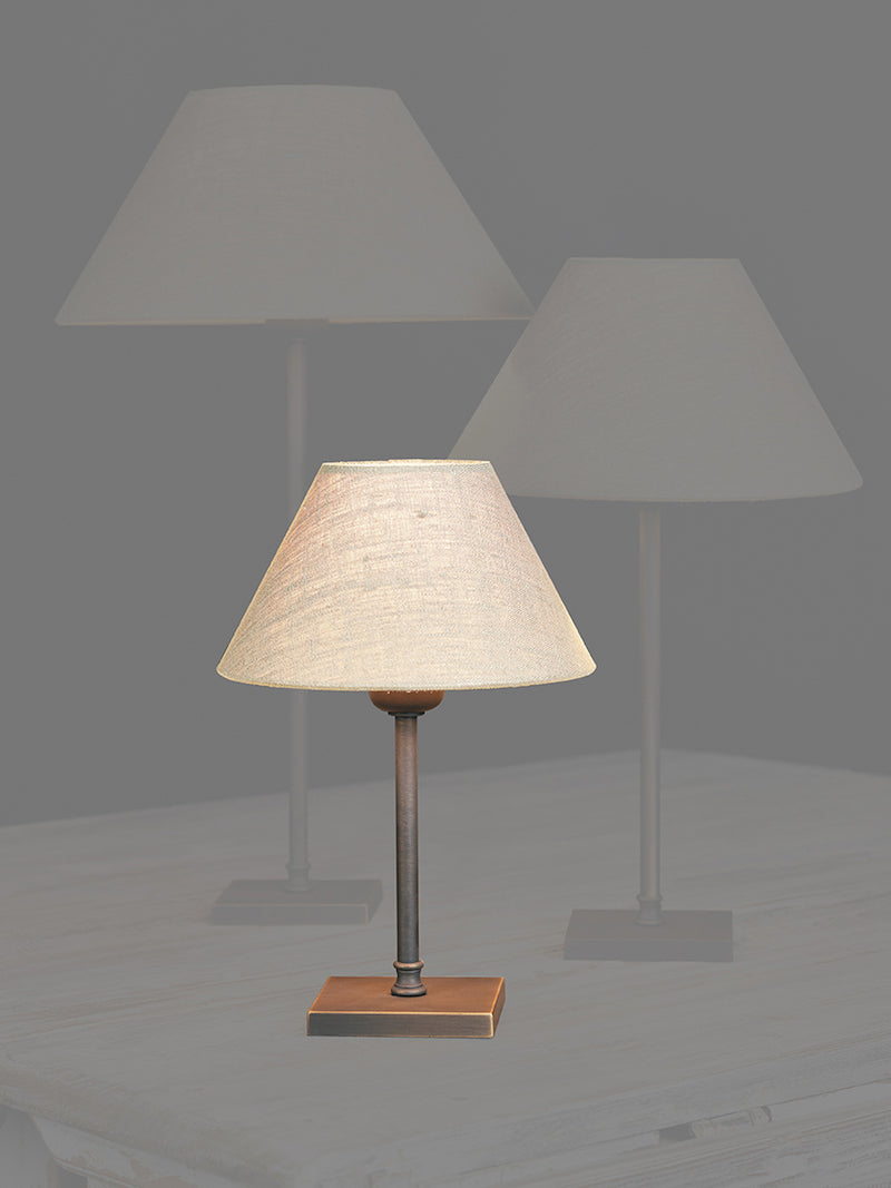 Table lamp Biliardo Dark Bronze S with shade