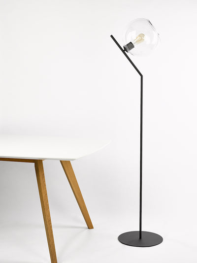 Floor lamp Contemporal Seattle Globe Large Clear