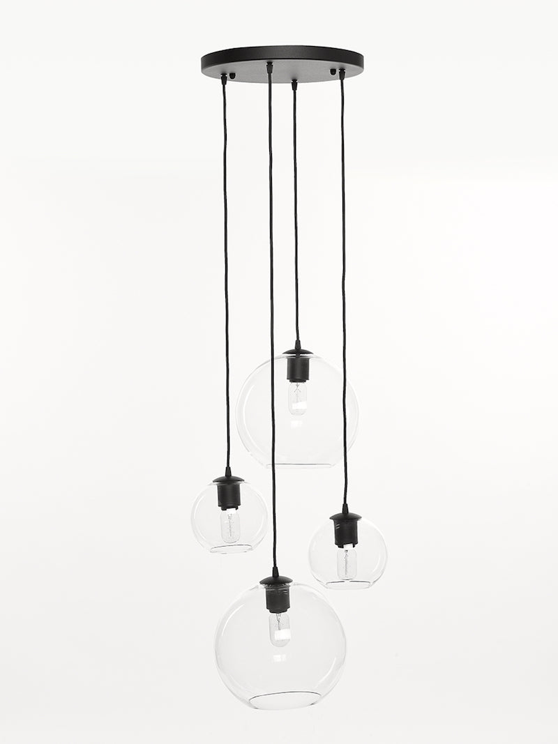 Hanglamp Contemporal Seattle Globe S+L Clear