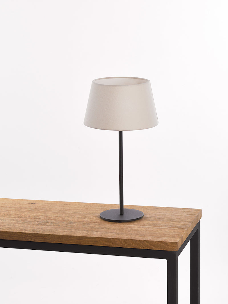 Lampe de table Contemporain Seattle avec abat-jour rond