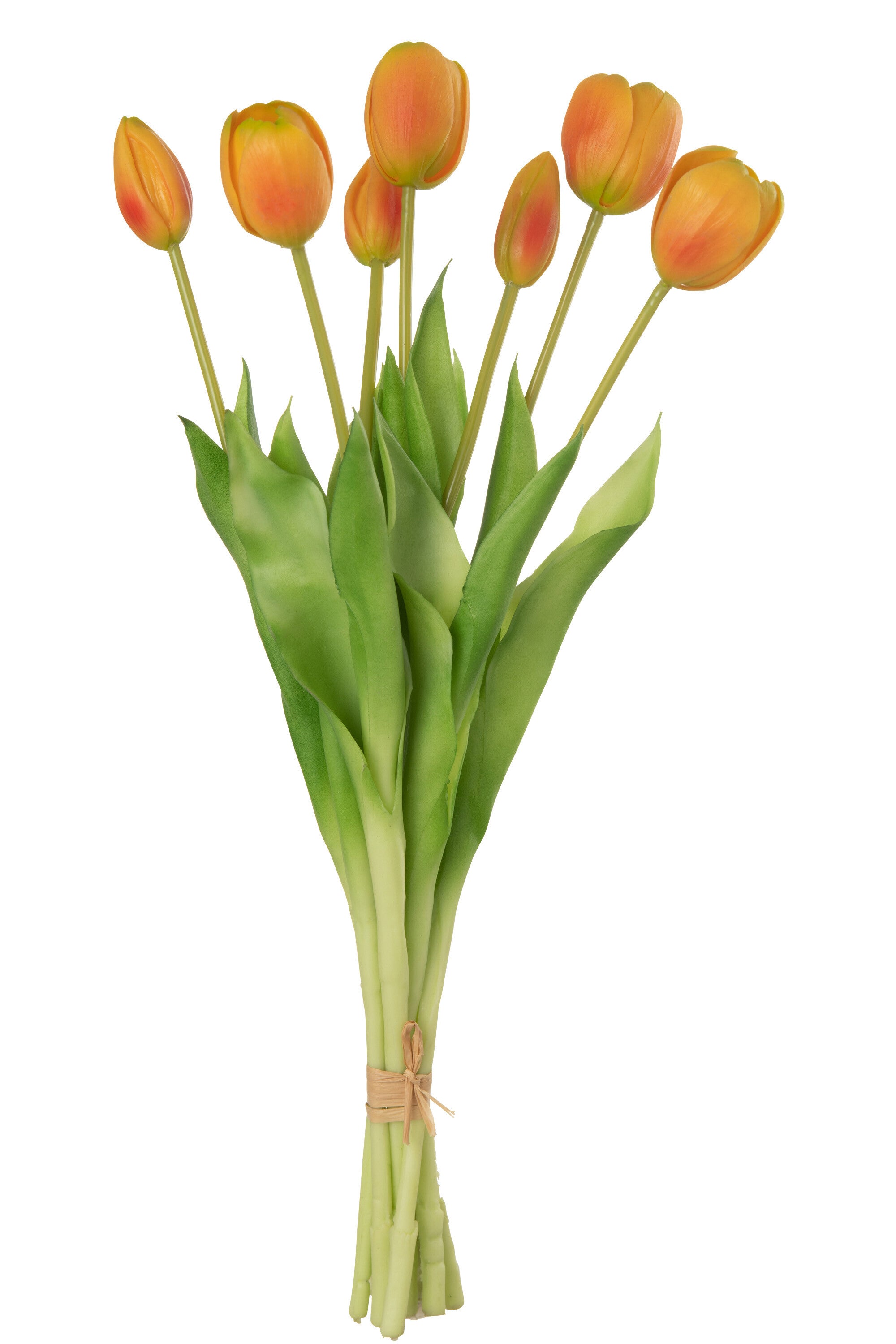 Boeket Tulp 7St Pu Orange L (16.5X10X45.5Cm) - (32917)