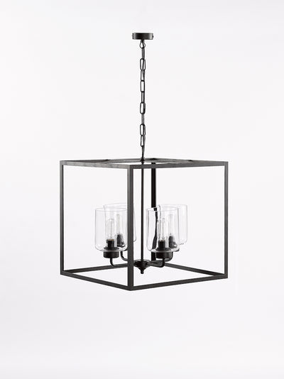 Hanglamp Country Living Rettangolo 4 Cyl Small Clear