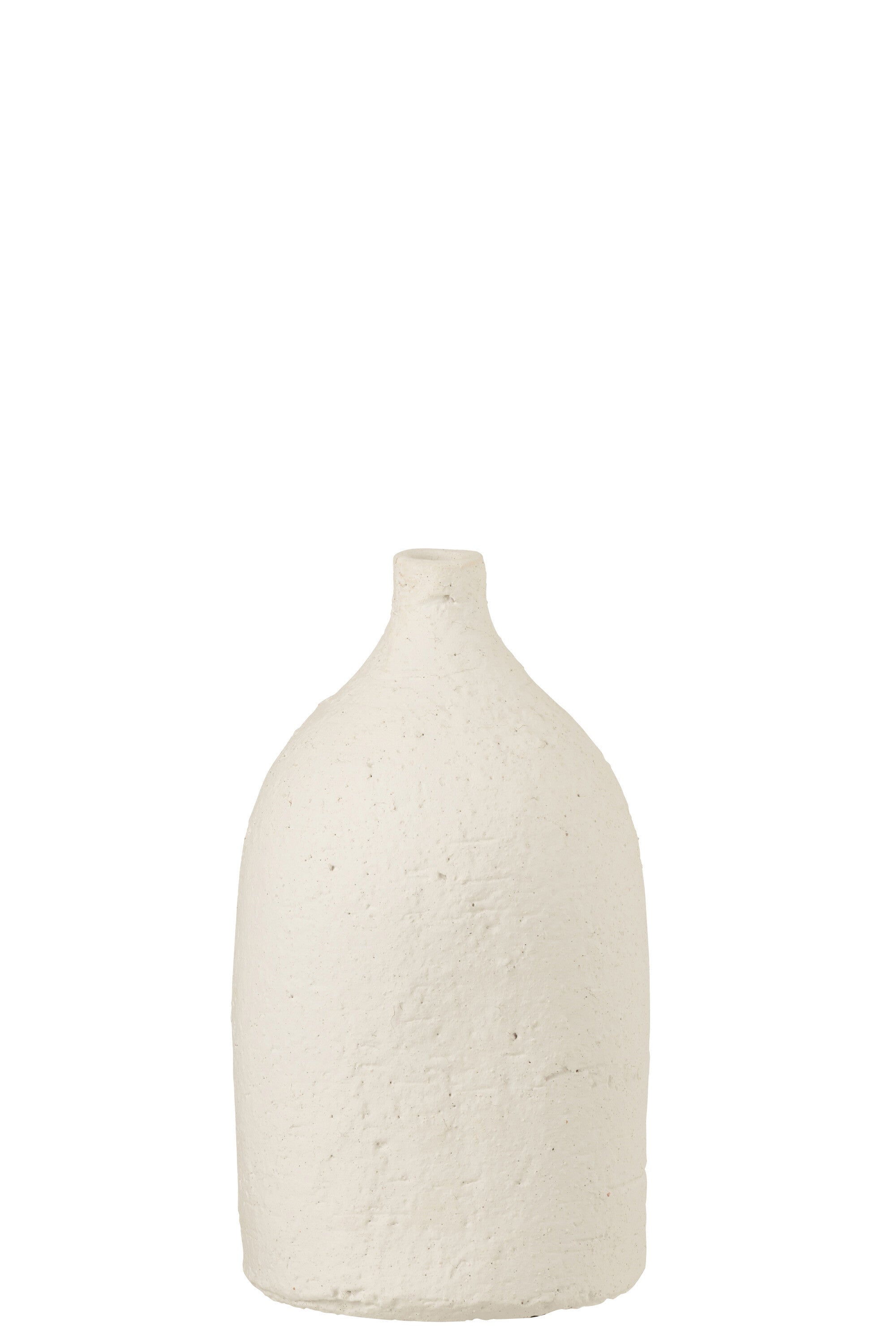 Vase Enya Bottle Ceramic White Medium