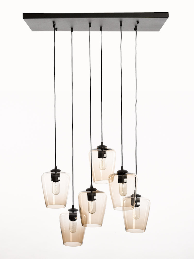 Pendant Lamp Contemporal Seattle Tulip Small Topaz 6