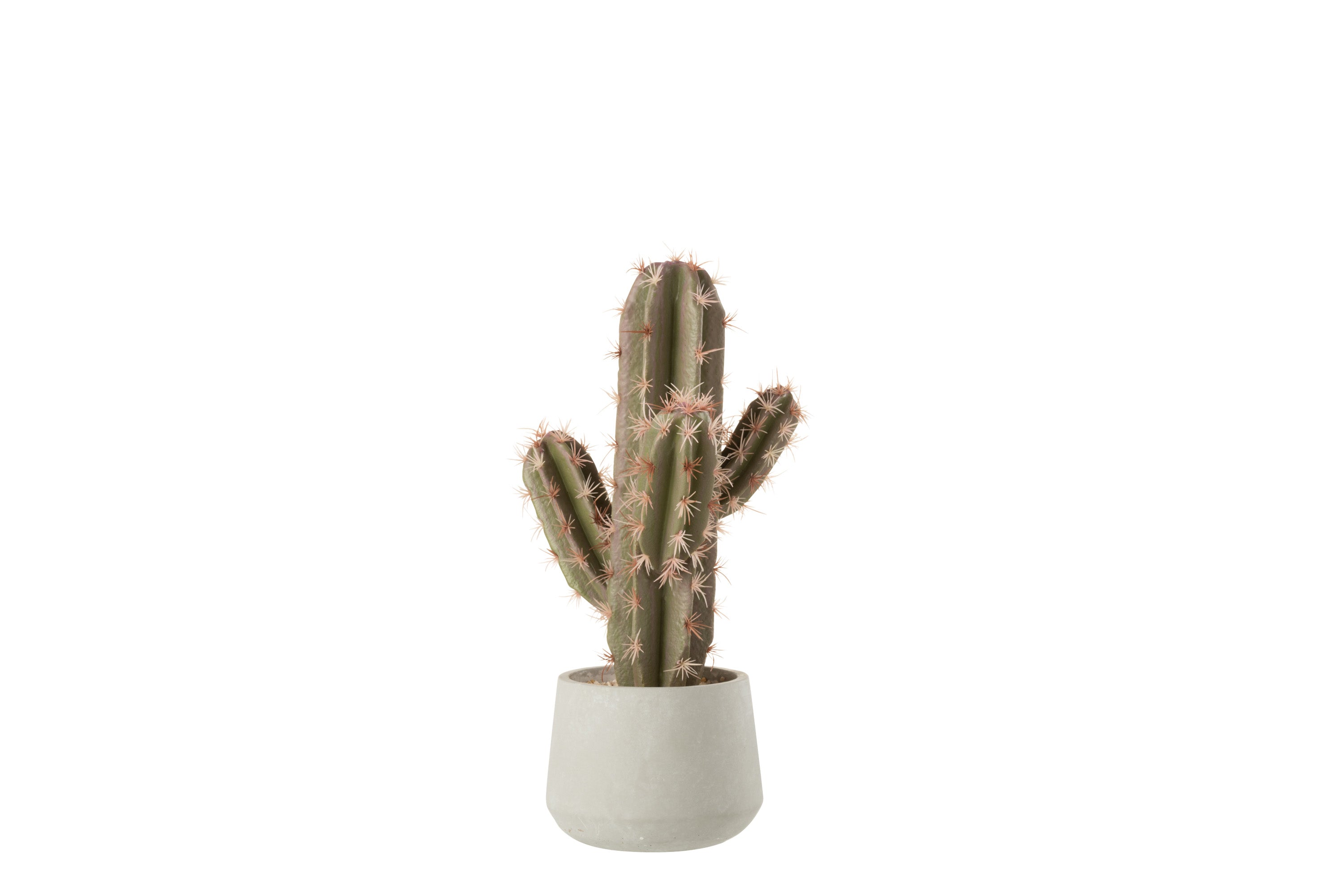 Cactus+Pot Plastic Grn/Grey - (4117)