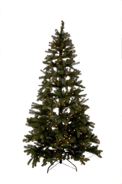 Weihnachtsbaum+LED-Lichter Kunststoff Grün 