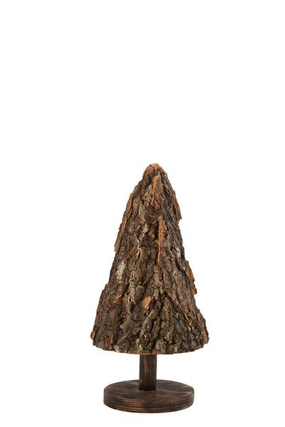 Christmas Tree Bark Paulownia Wood Brown Small - (5578)