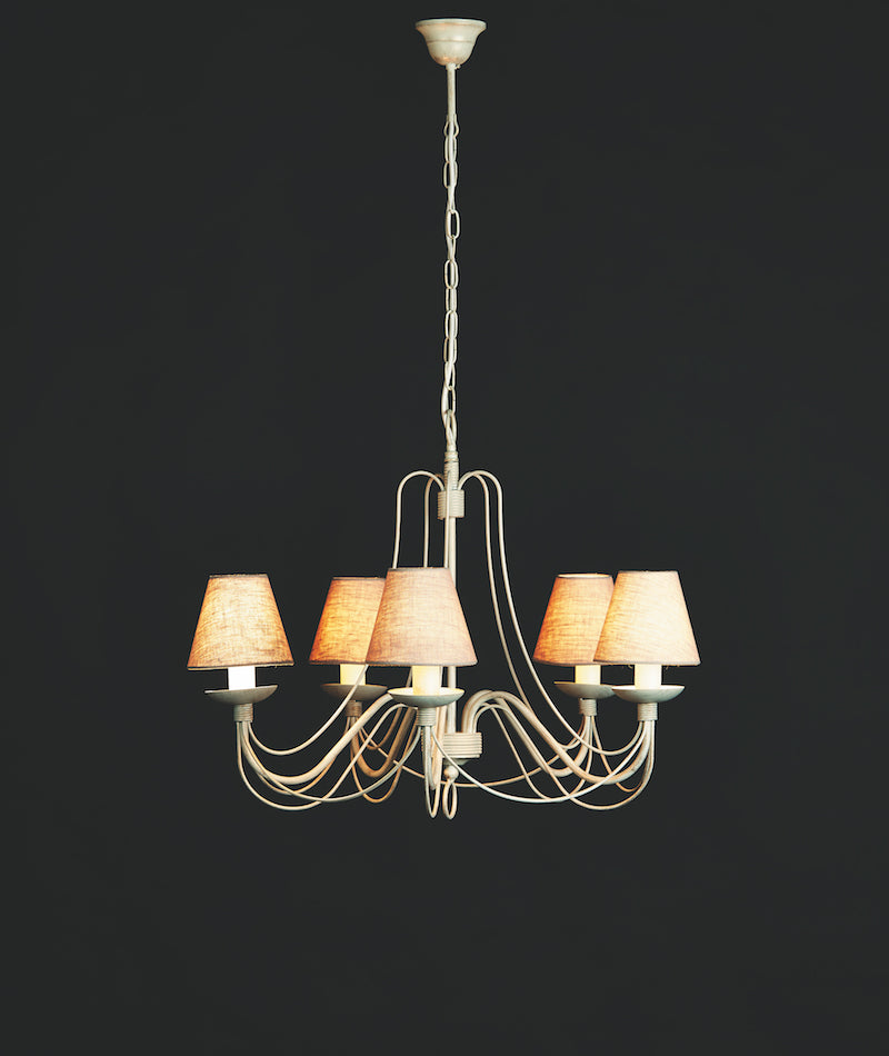 Lustre Astrid 5 Avorio Oro