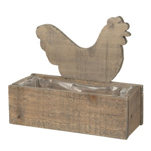 Wooden Box Chicken - (6H1862)