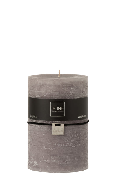 J-Line Cylinder candle Dark grey Xl - (8681)