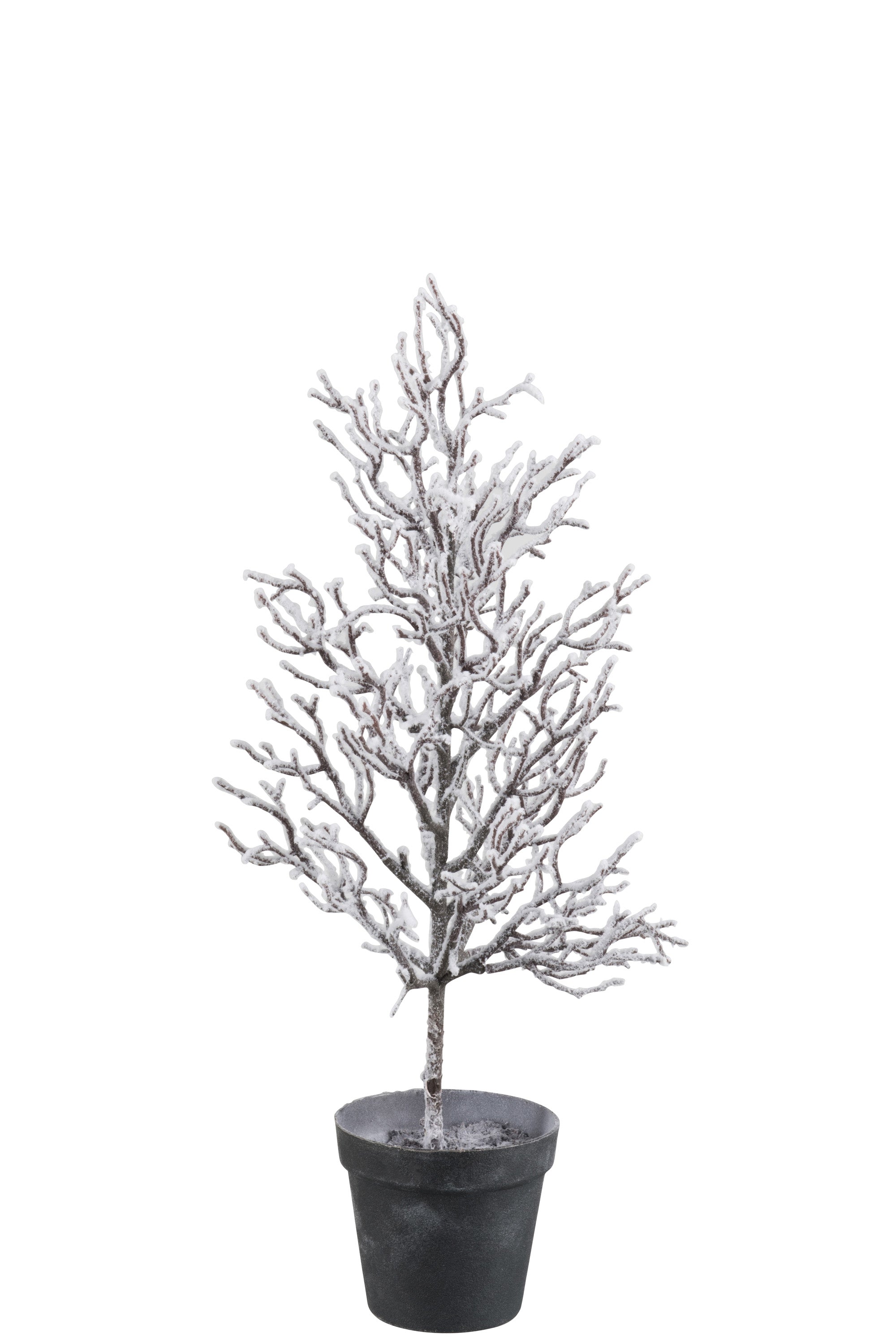 Arbre nu en plastique blanc neige - (87397)