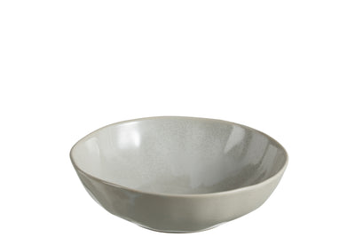 Bowl Low Ceramic Grey Medium - (90009)