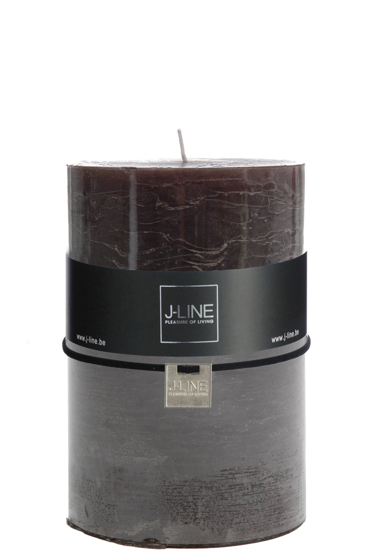 J-Line Cylinder candle Brown/Black Xl -120H - (9297)