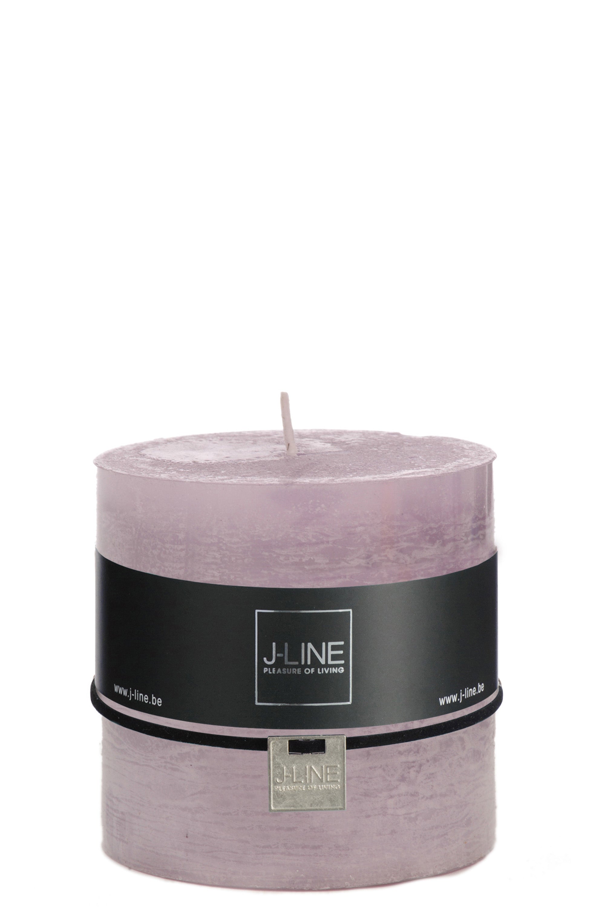 J-Line Cylinder candle Lavender - 80H - (93352)