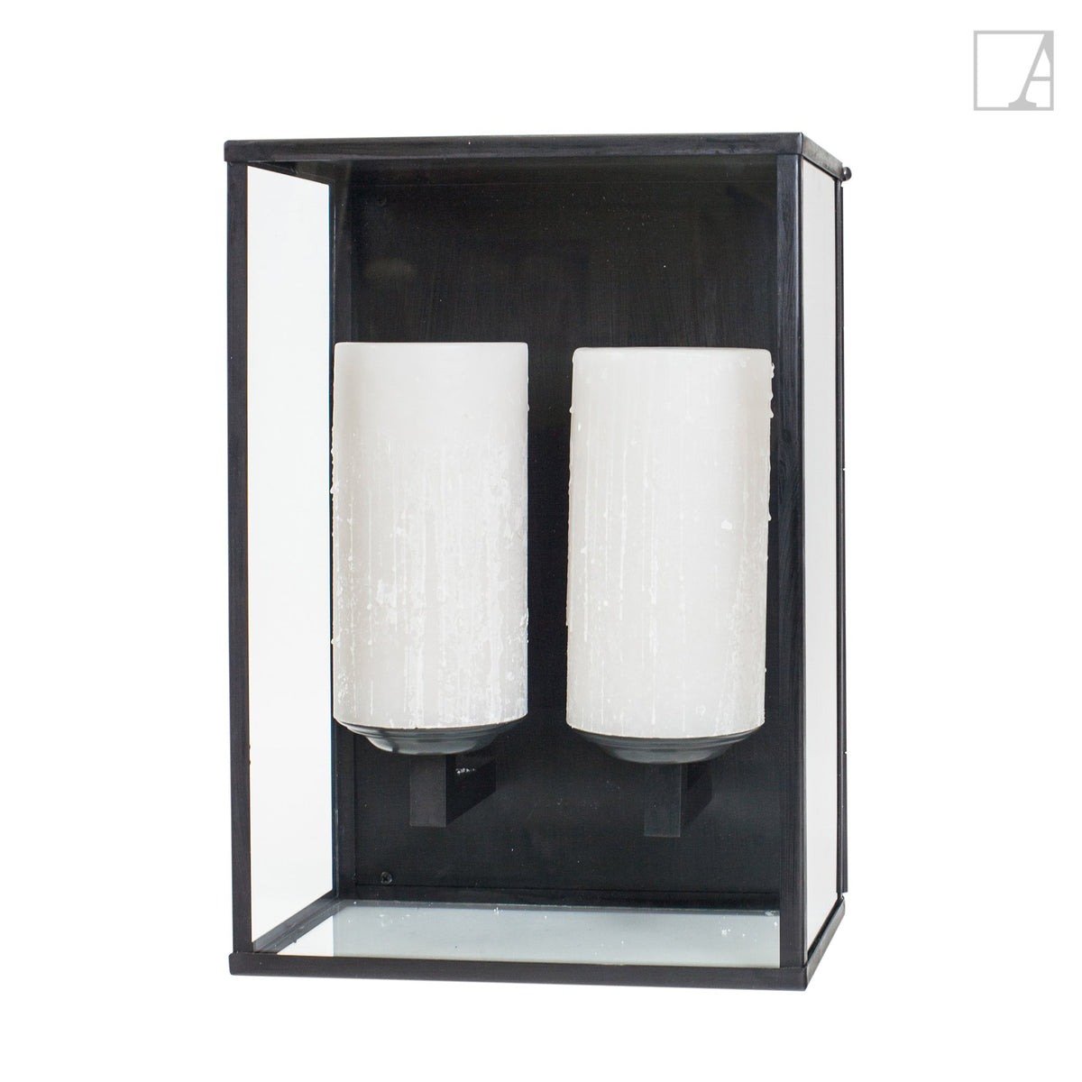 Authentage Bellefeu Display Case Wall - 2 Candles 