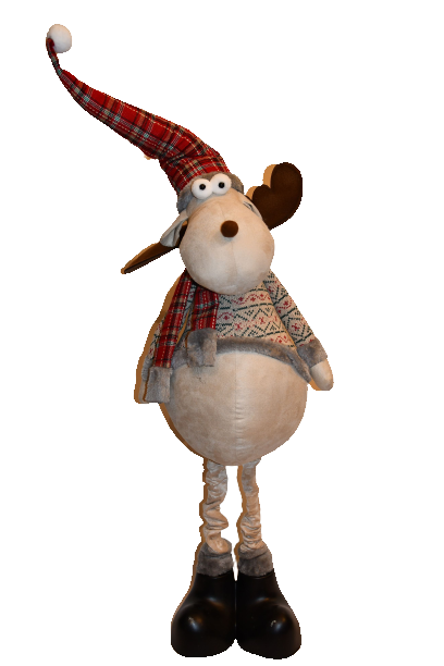 Reindeer Standing Beige L